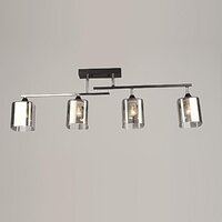 Припотолочная люстра Aitin Pro НПБ 02-4x60-101 K2326/4 (черный/хром) - Превью изображения №2 — Интернет-магазин ПроЗаказ