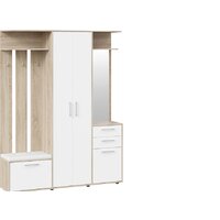 Стенка Трия Витра тип 2 (дуб сонома/белый ясень) - Превью изображения №4 — Интернет-магазин ПроЗаказ