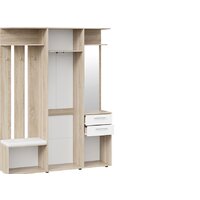 Стенка Трия Витра тип 2 (дуб сонома/белый ясень) - Превью изображения №5 — Интернет-магазин ПроЗаказ