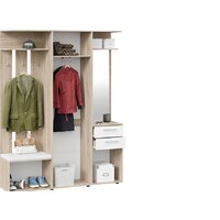 Стенка Трия Витра тип 2 (дуб сонома/белый ясень) - Превью изображения №3 — Интернет-магазин ПроЗаказ