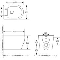 Унитаз подвесной Lauter Sulzdorf с микролифтом и кнопкой смыва 219704J (черный) - Превью изображения №31 — Интернет-магазин ПроЗаказ