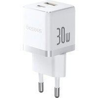 Baseus Palm Fast Charger C+U 30W EU P1011160A213-01 (белый)