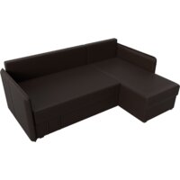 Угловой диван Лига диванов Слим правый (экокожа коричневый) - Превью изображения №5 — Интернет-магазин ПроЗаказ