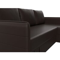 Угловой диван Лига диванов Слим правый (экокожа коричневый) - Превью изображения №6 — Интернет-магазин ПроЗаказ