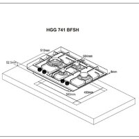 Варочная панель Weissgauff HGG 741 BFSH - Превью изображения №4 — Интернет-магазин ПроЗаказ