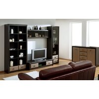 Шкаф-витрина Black Red White Коен REG1W2S (венге магия/штрокс) - Превью изображения №2 — Интернет-магазин ПроЗаказ