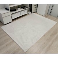 Ковер для жилой комнаты Radjab Carpet Сканди Сизаль Прямоугольник 10949A 12270RK (1.6x3, Krem/Krem) - Превью изображения №2 — Интернет-магазин ПроЗаказ