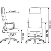 Офисное кресло Бюрократ _JONS (бежевый) - Превью изображения №5 — Интернет-магазин ПроЗаказ
