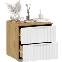 Тумба Трия Хилтон (дуб крафт золотой/белый матовый) - Превью изображения №4 — Интернет-магазин ПроЗаказ