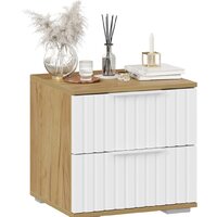 Тумба Трия Хилтон (дуб крафт золотой/белый матовый) - Превью изображения №3 — Интернет-магазин ПроЗаказ