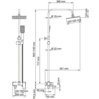 Душевая система  Wasserkraft A17701 - Превью изображения №2 — Интернет-магазин ПроЗаказ