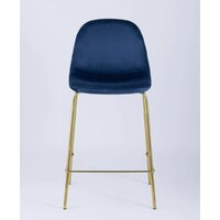 Стул Stool Group Валенсия SN полубарный OS-001CB HLR-64 (велюр синий/ножки золото) - Превью изображения №3 — Интернет-магазин ПроЗаказ