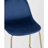 Стул Stool Group Валенсия SN полубарный OS-001CB HLR-64 (велюр синий/ножки золото) - Превью изображения №8 — Интернет-магазин ПроЗаказ