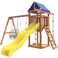 Игровой комплекс National Tree Company Качели лодочка и подвесное плетеное кресло IgroWoods ДП-2 - Превью изображения №2 — Интернет-магазин ПроЗаказ