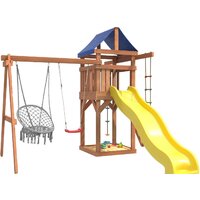 Игровой комплекс National Tree Company Качели лодочка и подвесное плетеное кресло IgroWoods ДП-2 - Превью изображения №3 — Интернет-магазин ПроЗаказ