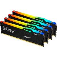 Оперативная память Kingston FURY Beast RGB 4x16ГБ DDR5 5600 МГц KF556C40BBAK4-64 - Превью изображения №1 — Интернет-магазин ПроЗаказ