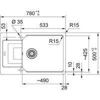 Кухонная мойка Franke Urban UBG 611-78 XL 114.0741.209 (оникс) - Превью изображения №3 — Интернет-магазин ПроЗаказ