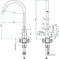 Смеситель GranFest QUARZ GF-Z5420 (серый) - Превью изображения №2 — Интернет-магазин ПроЗаказ