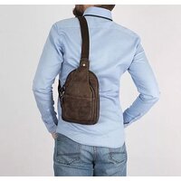 Городской рюкзак Poshete 253-2201-30-BRW (коричневый) - Превью изображения №6 — Интернет-магазин ПроЗаказ