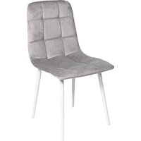 Алвест AV 406-N (светло-серый бархат H-09/белый)