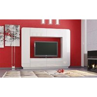 Стенка Олмеко Лаванда-2 (белый глянец) - Превью изображения №3 — Интернет-магазин ПроЗаказ