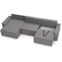 Угловой диван Mio Tesoro Дюссельдорф 293 1.5ек-1.5ек-1.5пф (1174 Savanna Plus Ash) - Превью изображения №5 — Интернет-магазин ПроЗаказ