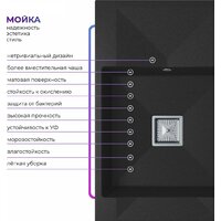 Кухонная мойка Polygran Blade 780 (космос) - Превью изображения №2 — Интернет-магазин ПроЗаказ