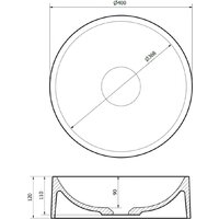 Умывальник Lauter Laguna 21L403G (Grey) - Превью изображения №10 — Интернет-магазин ПроЗаказ