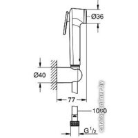 Гигиенический душ Grohe Tempesta-F Trigger Spray 30 26352000 - Превью изображения №2 — Интернет-магазин ПроЗаказ