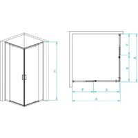 Душевой уголок RGW PA-038B 350803899-14 90x90 (черный/прозрачное стекло) - Превью изображения №3 — Интернет-магазин ПроЗаказ