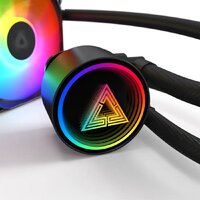 Система жидкостного охлаждения для процессора Montech LightFlow ARGB 240 (черный) - Превью изображения №5 — Интернет-магазин ПроЗаказ