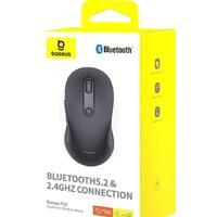 Мышь Baseus F02 Ergonomic Wireless Mouse (черный, без батарейки в комплекте) - Превью изображения №10 — Интернет-магазин ПроЗаказ