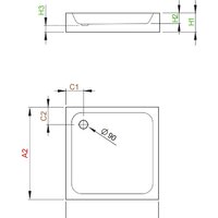 Душевой поддон Radaway Siros C Compact 90x90 [SBC9917-2] - Превью изображения №2 — Интернет-магазин ПроЗаказ