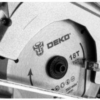 Дисковая (циркулярная) пила Deko DKCS20 Laser 063-4205 (с 1-им АКБ) - Превью изображения №3 — Интернет-магазин ПроЗаказ