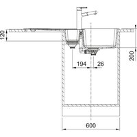 Кухонная мойка Franke Centro CNG 651-100 114.0710.223 (матовый черный) - Превью изображения №3 — Интернет-магазин ПроЗаказ