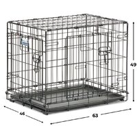 Клетка Midwest Contour для собак 2 двери 824DD (63x46x49см) - Превью изображения №15 — Интернет-магазин ПроЗаказ