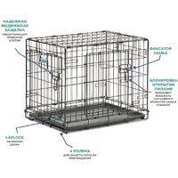 Клетка Midwest Contour для собак 2 двери 824DD (63x46x49см) - Превью изображения №12 — Интернет-магазин ПроЗаказ