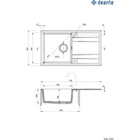 Кухонная мойка Deante ZQE_N113 - Превью изображения №2 — Интернет-магазин ПроЗаказ
