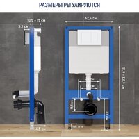 Унитаз подвесной Lauter Sulzdorf с микролифтом и кнопкой смыва 219702J (белый/белый) - Превью изображения №20 — Интернет-магазин ПроЗаказ