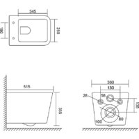 Унитаз подвесной Lauter Square 214903 с кнопкой 219701J (прямоугольная, хром) - Превью изображения №25 — Интернет-магазин ПроЗаказ