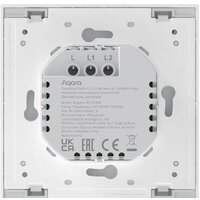Выключатель Aqara Smart Wall Switch H1 двухклавишный без нейтрали (белый) - Превью изображения №3 — Интернет-магазин ПроЗаказ