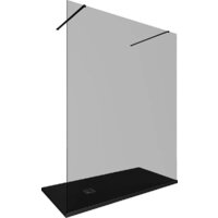 Душевая стенка Allen Brau Infinity 3.21046.BBA.T 323838 (черный браш) - Превью изображения №2 — Интернет-магазин ПроЗаказ