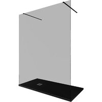 Душевая стенка Allen Brau Infinity 3.21046.BBA.T 323838 (черный браш) - Превью изображения №3 — Интернет-магазин ПроЗаказ