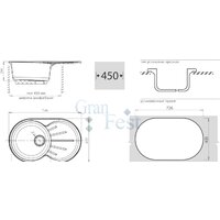 Кухонная мойка GranFest GF-R750L (бежевый) - Превью изображения №2 — Интернет-магазин ПроЗаказ