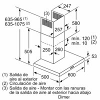 Кухонная вытяжка Bosch Serie 2 DWB66BC60 - Превью изображения №9 — Интернет-магазин ПроЗаказ