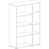 Шкаф-витрина Мебельград Ницца 2 дв (дуб вотан) - Превью изображения №4 — Интернет-магазин ПроЗаказ