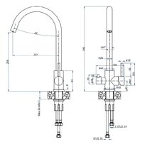 Смеситель GranFest QUARZ GF-Z5420 (песочный) - Превью изображения №2 — Интернет-магазин ПроЗаказ