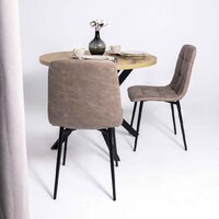 Стул Алвест AV 406-N (песочная замша Kiprus 03/черный) - Превью изображения №3 — Интернет-магазин ПроЗаказ