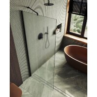 Душевая стенка MaybahGlass 119x195 MGD-688-6ш (сатин стекло/черный) - Превью изображения №5 — Интернет-магазин ПроЗаказ