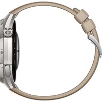 Умные часы Huawei Watch GT 6 Pro 46 мм (серебристый, с коричневым плетеным ремешком, международная версия) - Превью изображения №5 — Интернет-магазин ПроЗаказ